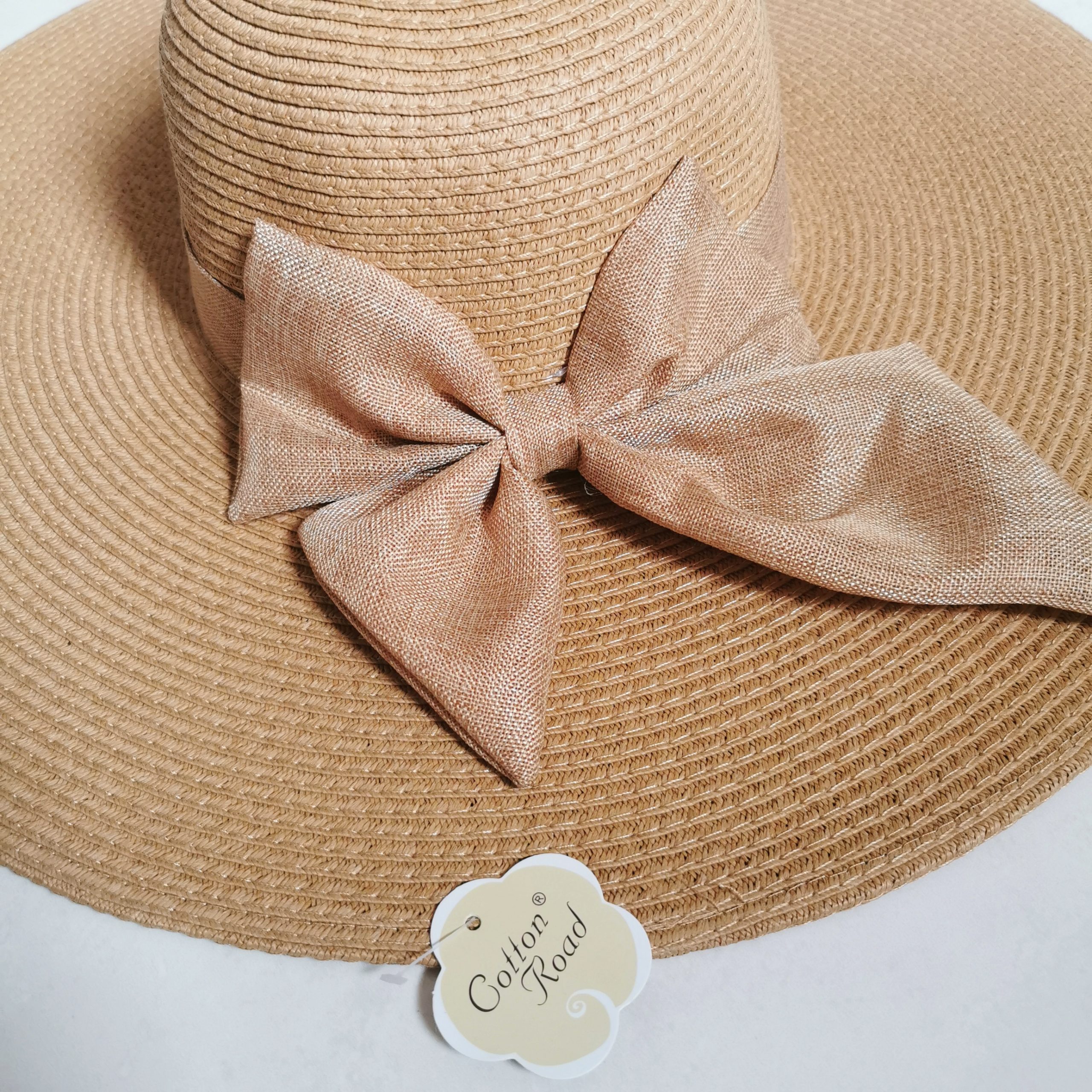 tan large bow